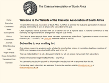 Tablet Screenshot of casa-kvsa.org.za